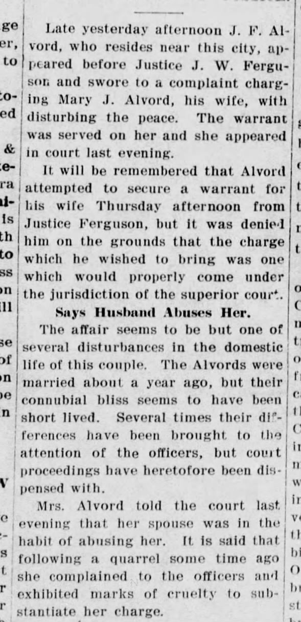 Clipping from The Hanford Sentinel